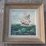 Old navy painting
