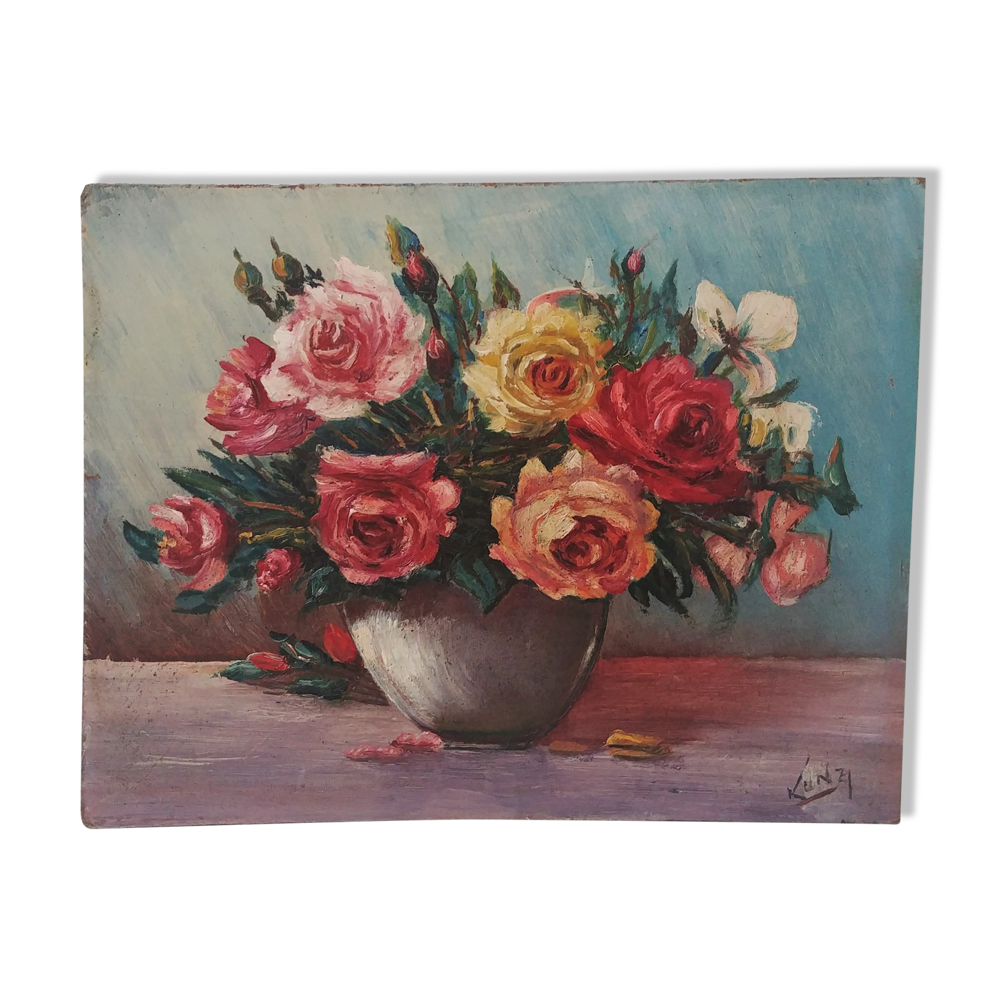 Painting flowers