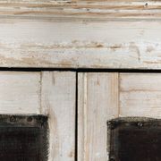 Buffet, vaisselier en bois patiné écru