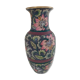 Asian vase with flowers signed and numbered