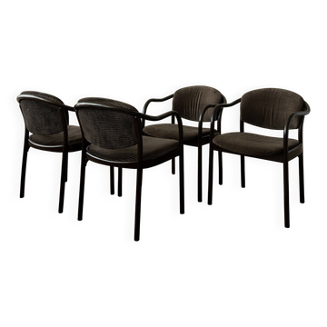 Postmodern Bentwood Dining Chairs 235 F by Hartmut Lohmeyer Thonet, 1980s