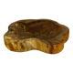 Brutalist olive wood pocket emptier, solid wood