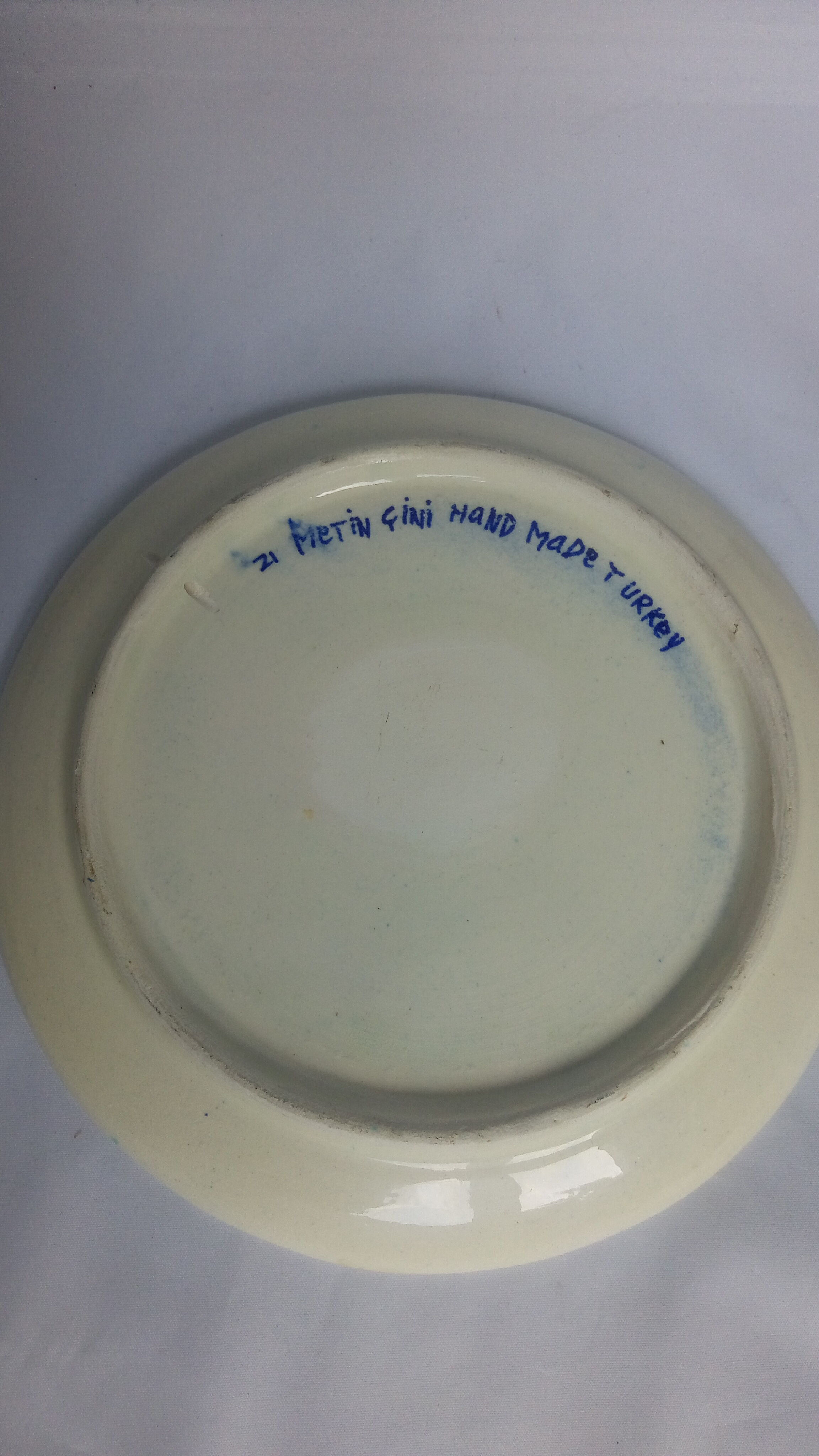 Hand-painted Turkish plate