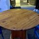 Large Scandinavian pine table - 6 chairs