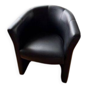 Fauteuil club en simili - cuir