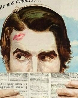 Original 1968 vintage cinema poster stolen kisses François Truffaut new wave entilée