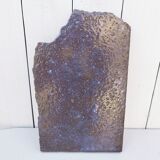 Plaque ceramique pierre de lave émaillée décor abstrait