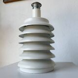 White lacquered metal table lamp from the 60s