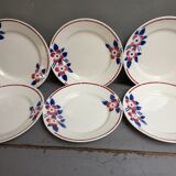 6 flat plates of St Amand
