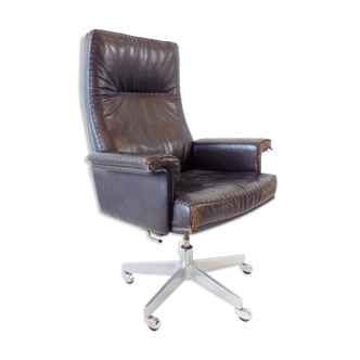 De Sede DS 35 dark brown leather office chair