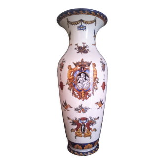 Renaissance vase in Gien earthenware, years 1875, H - 45 cm