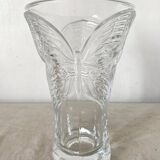 Glass butterfly vase