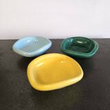 3 coupelles en céramique circa 1960