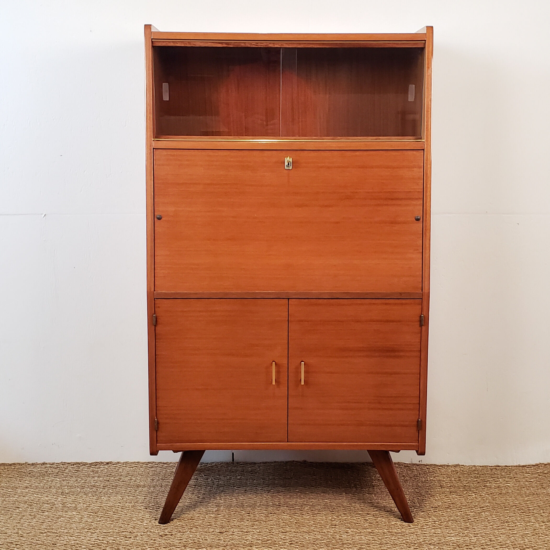 Vintage secretary with compass feet