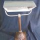 Copper desk lamp and industrial green enamel lampshade 1900