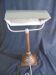 Copper desk lamp and industrial green enamel lampshade 1900