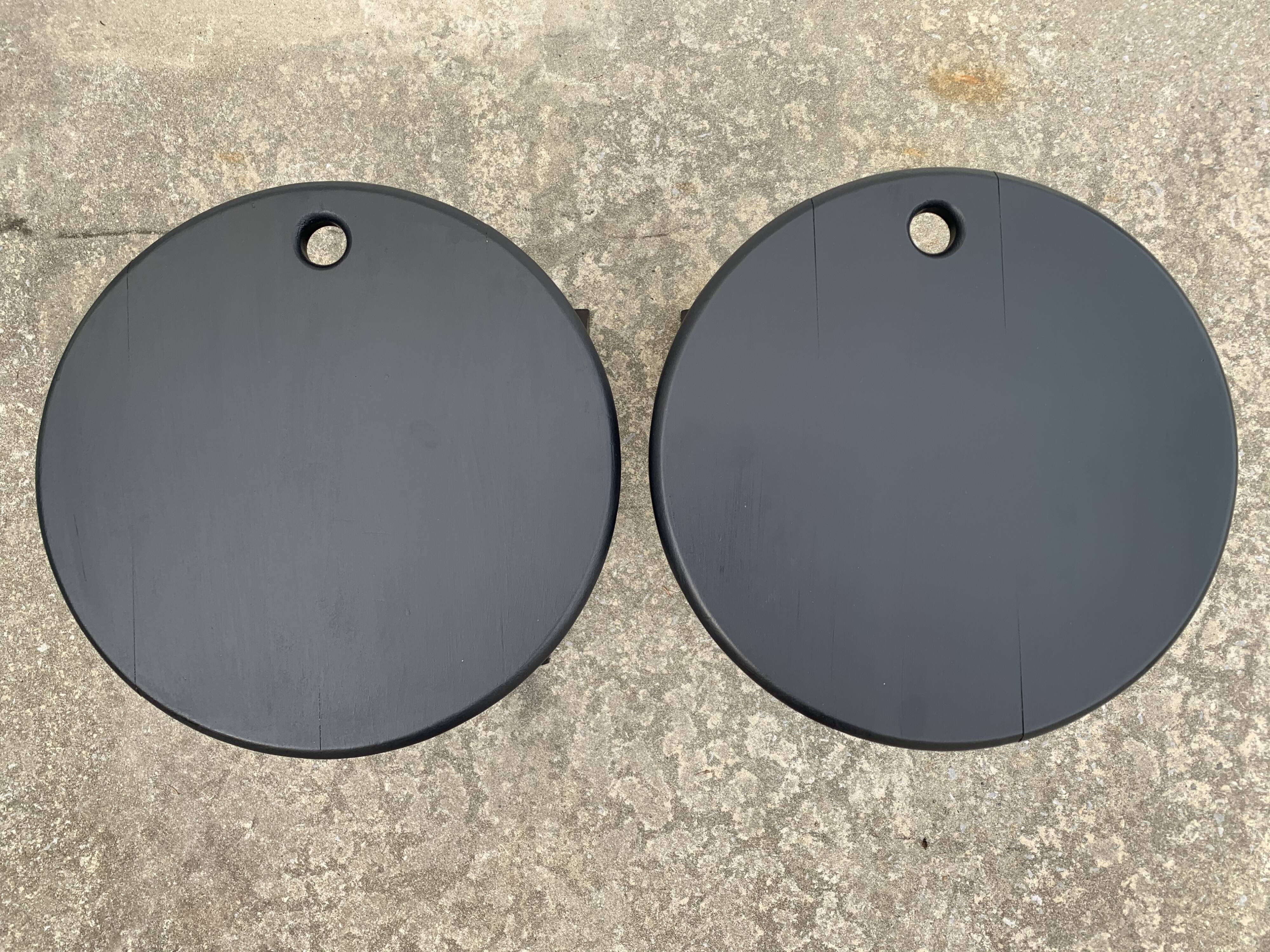 4 adrian Reed and Roger Tallon 1970 wooden folding stools