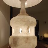 Vintage lamp from 1970 in alabaster - Italian lampshade
