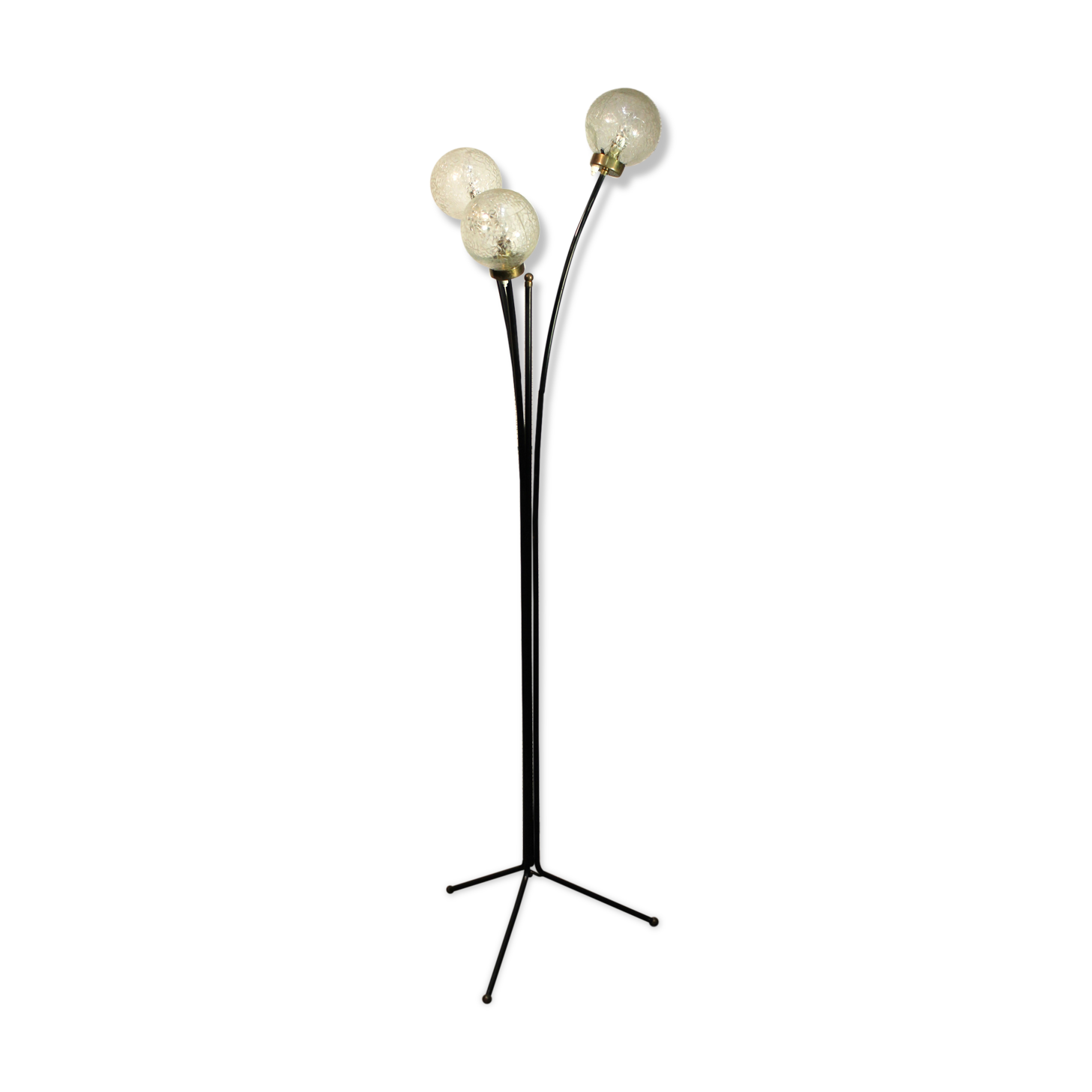 Floor lamp with three lights years 50