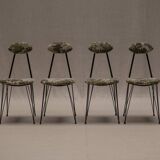 Italian set of mid-century dining chairs, 1960s