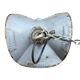 Vintage industrial mirrored pendant light by Esla