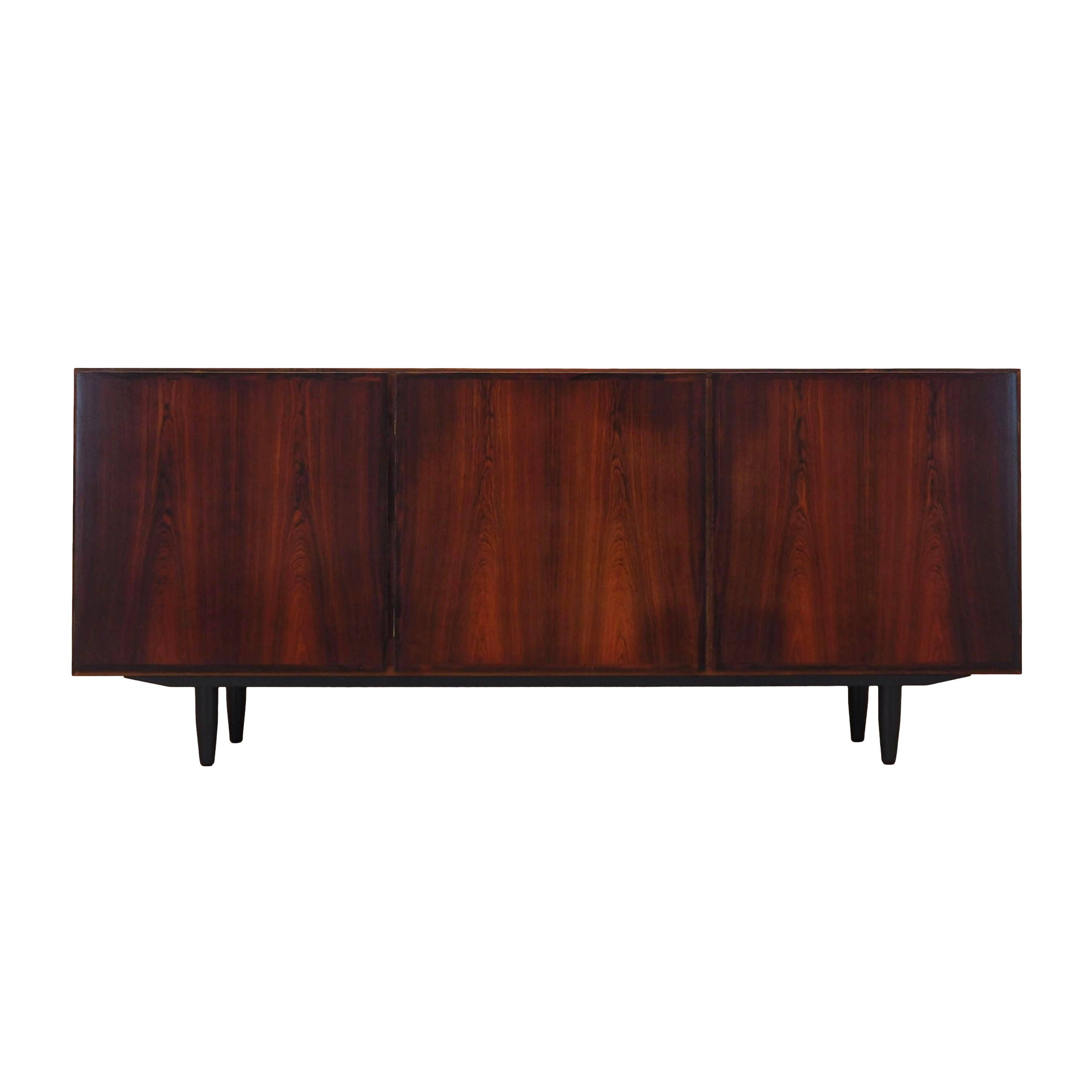 Buffet en palissandre, design danois, années 1970, fabricant : Omann Jun