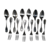 6 christofle 'au Filet' antique cutlery