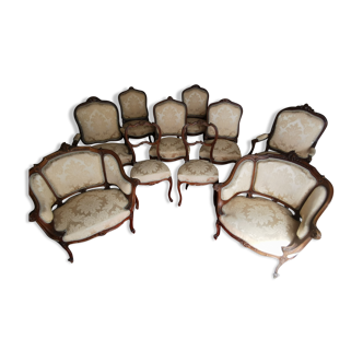 Salon complet style Louis XV