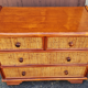 Commode Maugrion for Roche Bobois, wood and rattan, 80s
