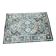 Bohemian Chic Rug in Petrol Blue and Beige with Abstract Patterns