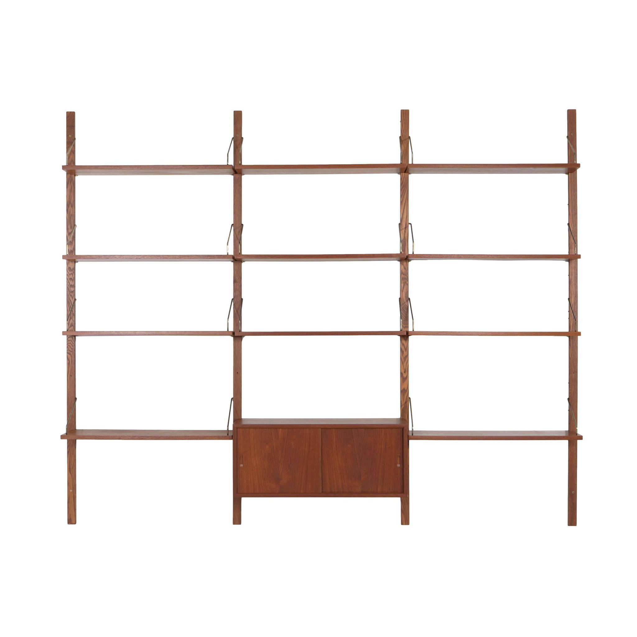 Système de rayonnage modulaire Royal, Poul Cadovius pour CADO, années 1960.