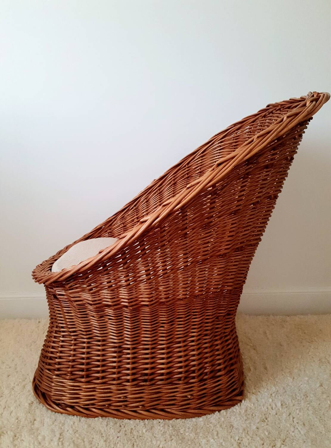 Vintage wicker armchair