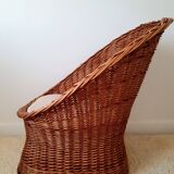 Vintage wicker armchair