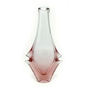 Mid-century modern vase, glass, Czechoslovakia, 1950s