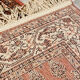 Tapis coloré naturel fait main des années 60 256x73cm