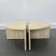 Italian Travertine Coffee or Side Tables, 1970s, Set of 4