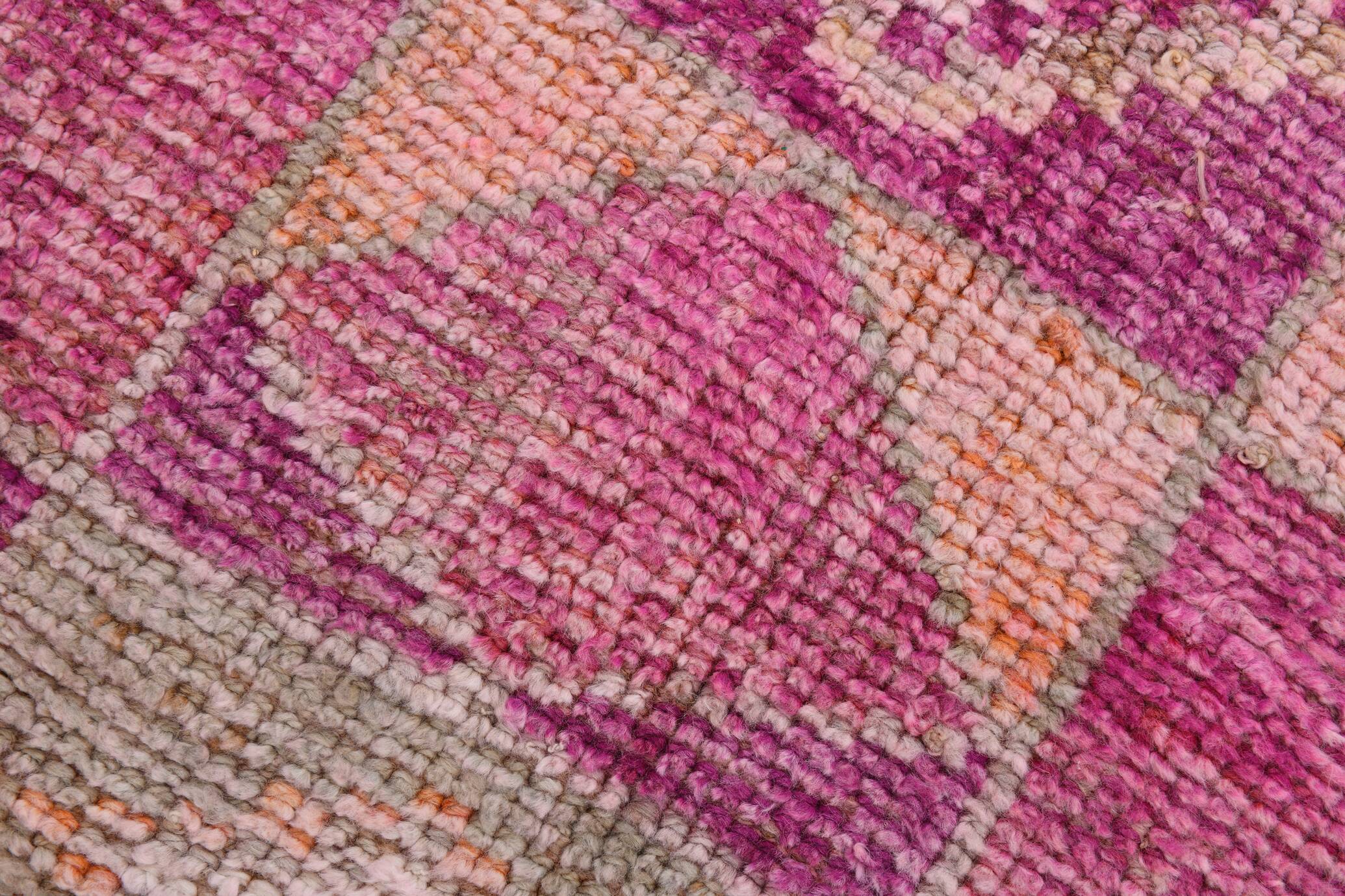 Pink Orange Turkish Runner Rug 100x302Cm