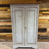 Small antique pine wardrobe - Late 19th century