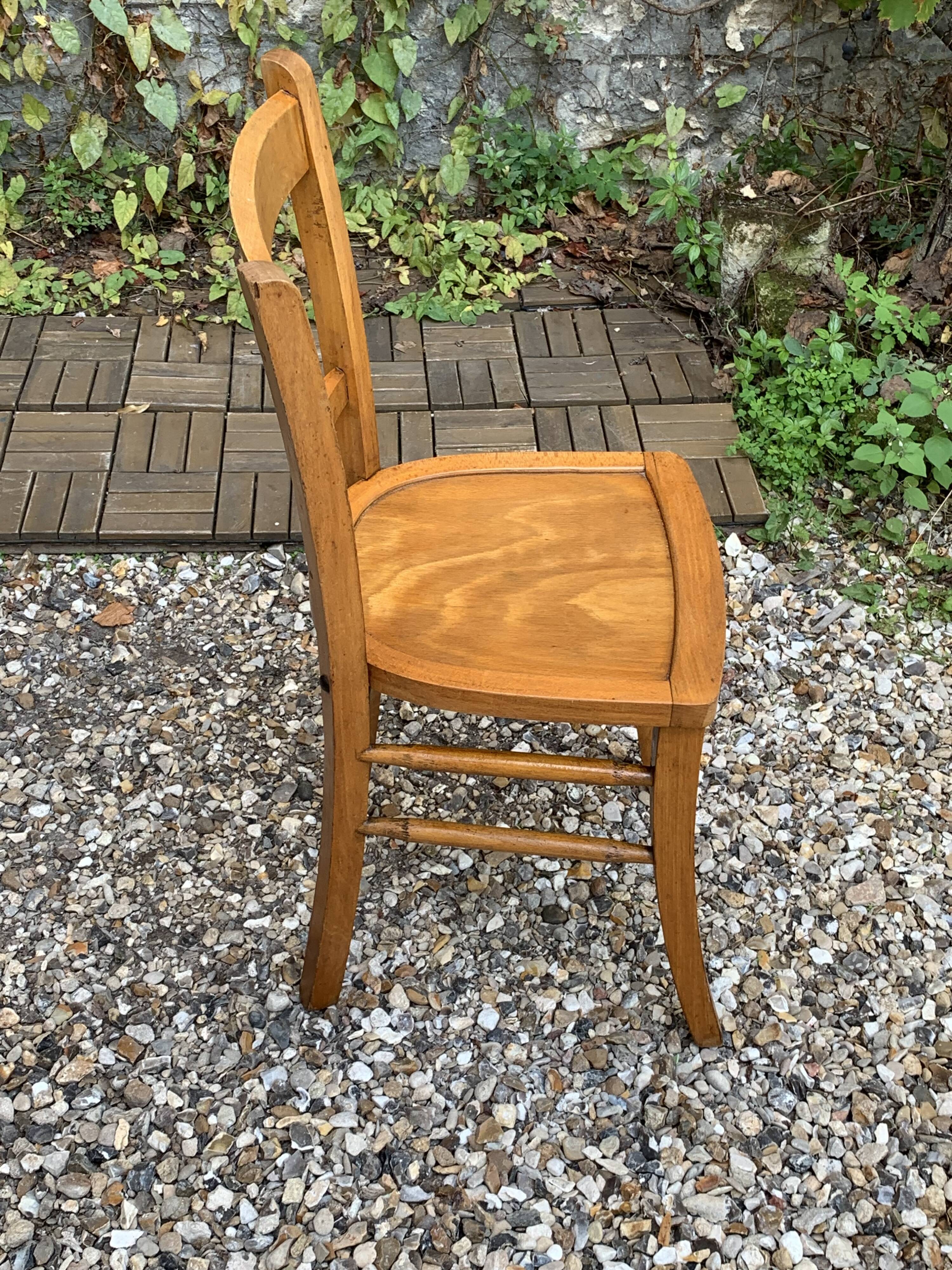 4 vintage Luterma bistro chairs 1940