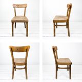 Chaise vintage Frankfurter en bois massif Mid-Century design classique pour