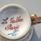 Coffee cup Porcelain of Paris Camille Le Tallec - Hand-painted 1961