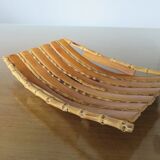 Empty pocket, bamboo basket 60s 70s