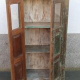Armoire ancienne vitrée en bois