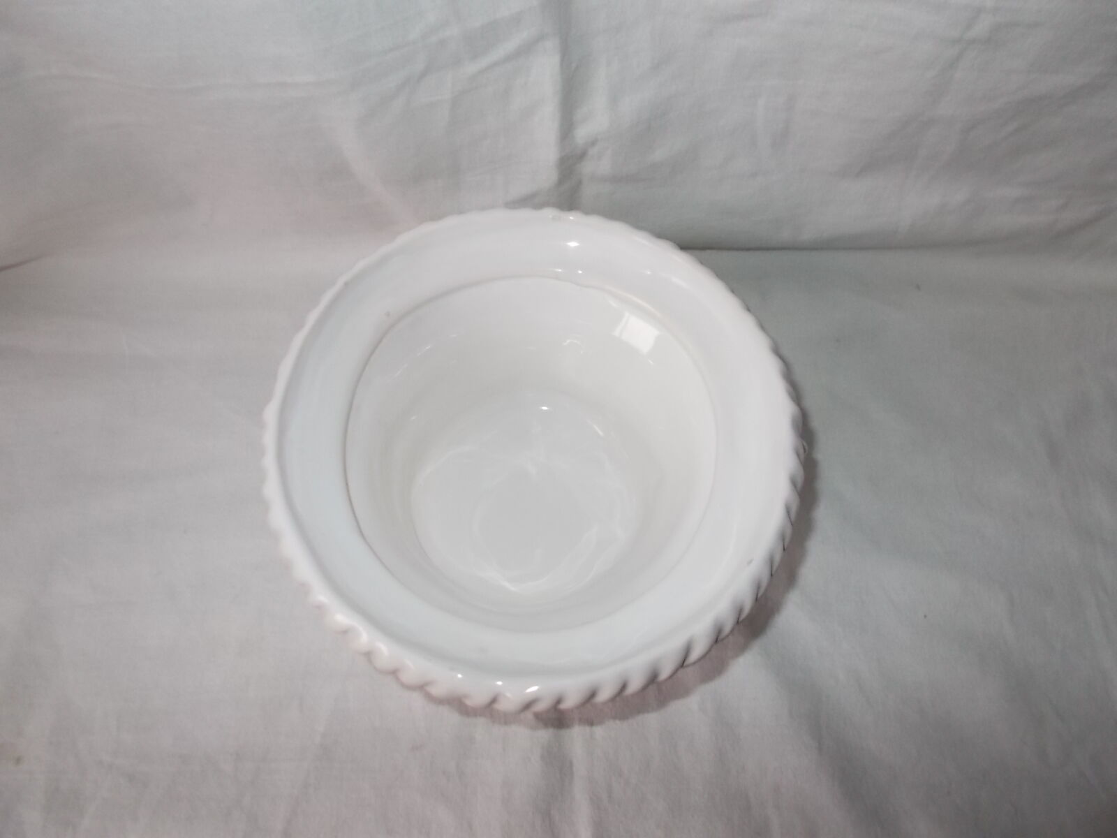 White earthenware basket