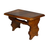 Footrest stool made of old wood