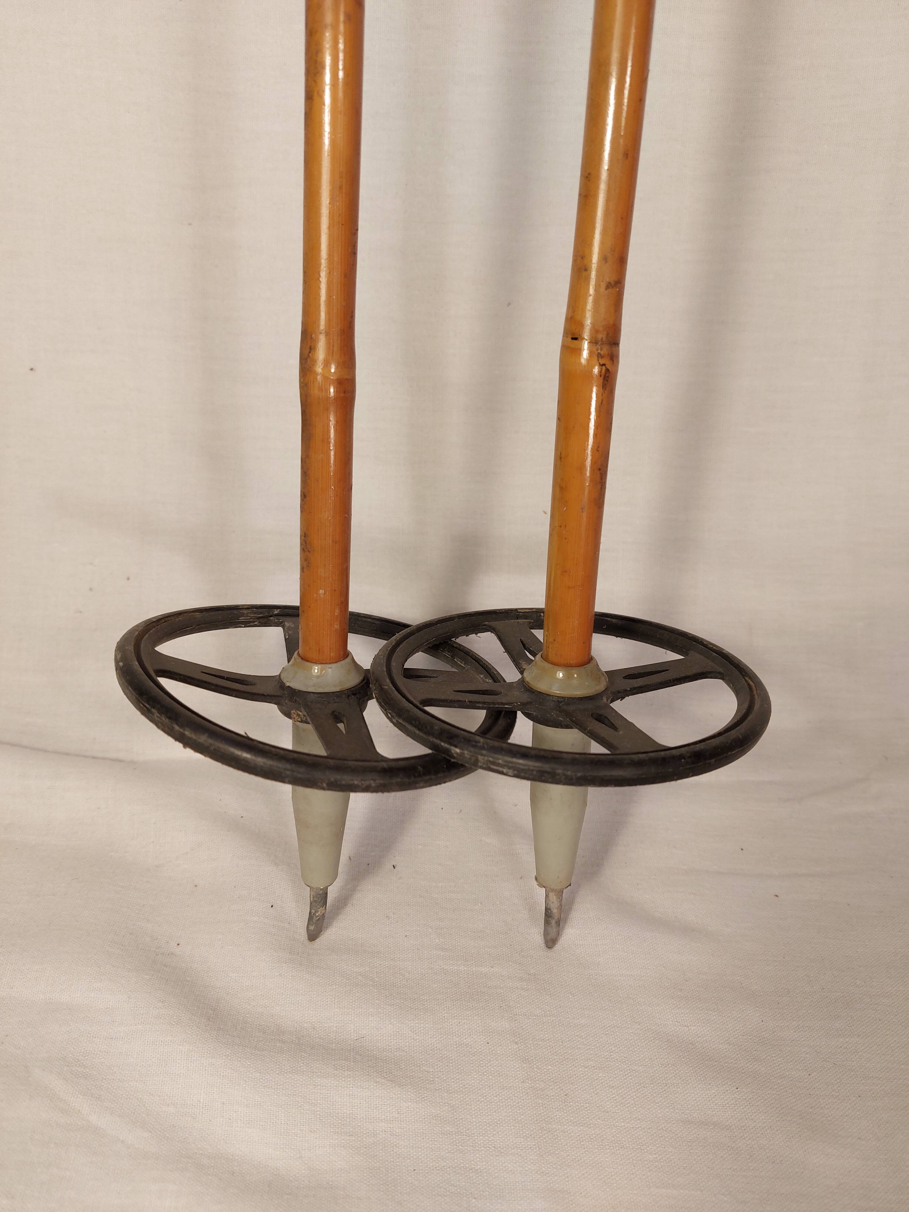 Pair of vintage VM-Staven Nordic ski poles