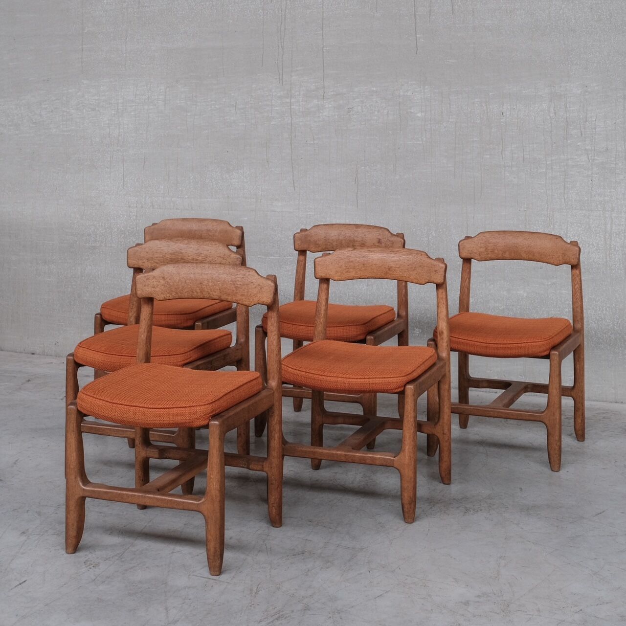 Six chairs by Guillerme et Chambron