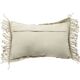 Cream braided macramé cushion 40x60 cm