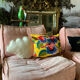 Vintage canvas cushion