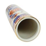 Small Japanese Cylinder Vase Imari Porcelain 22cm